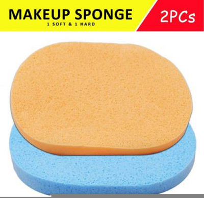 PINNER Facial Cleansing Sponge Makeup Puff Multicolor (Pack of 2)