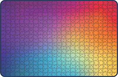 Webby Multicolor Gradient Jigsaw Puzzle, 500 pieces(500 Pieces)