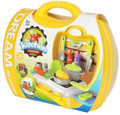 MTC97 Kitchen Set with Suitcase 26 Pcs for Kids