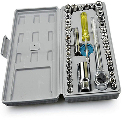AMYRA CREATION Hand Tool Kit 40Pc Multi Purpose Combination Socket Wrench Set Socket Set(Pack of 1)