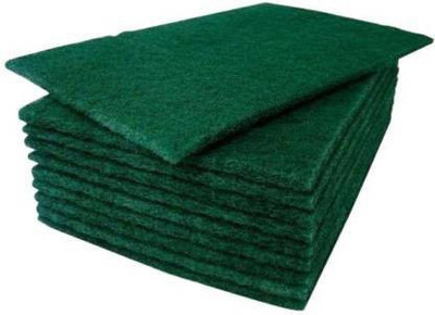 MINTLEAF Polyester Multipurpose Scrub Pad 6x4 Inches Pack of 10 Scrub Pad(Large, Pack of 10)