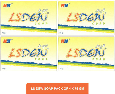 LS Dew Soap - anti pimple soap(pack of 4)75g(4 x 75 g)