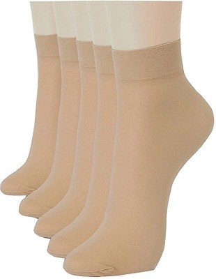 Crystal zone Women Solid Ankle Length(Pack of 5)