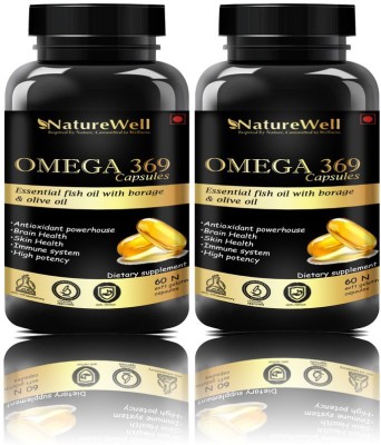 Naturewell Fish Oil (Triple Strength) With 1000Mg Omega 369 (Gold)(120 capsules)(2 x 60 No)