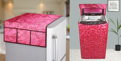E-Retailer Top Loading Washing Machine  Cover(Width: 58 cm, Red)