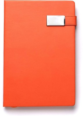 COI Diary Orange Undated Notebook Unique Multipurpose A5 Travel Journal with Stylish Magnetic Lock for Office Going Men and Women with Pen. A5 Diary RULED 180 Pages(Orange)