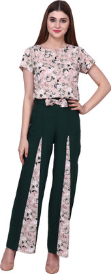 POPWINGS Women Ethnic Top Palazzo Set