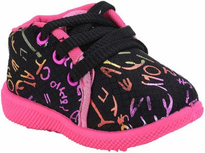 SMARTOTS Booties(Toe to Heel Length - 11 cm, BlackPink)