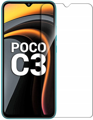 VDAT Edge To Edge Tempered Glass for POCO C3(Pack of 1)