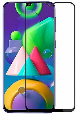 DropFit Edge To Edge Tempered Glass for Samsung Galaxy M21(Pack of 1)