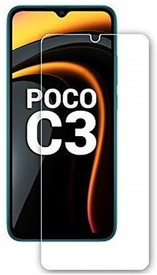 DSCASE Edge To Edge Tempered Glass for POCO C3(Pack of 1)
