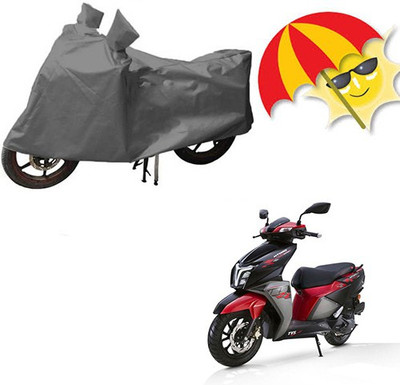 RPSENTTERPR Waterproof Two Wheeler Cover for TVS(Pheonix, Grey)