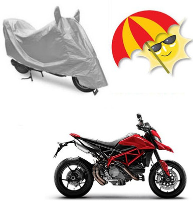 RPSENTTERPR Waterproof Two Wheeler Cover for Ducati(Hyperstrada, Silver)