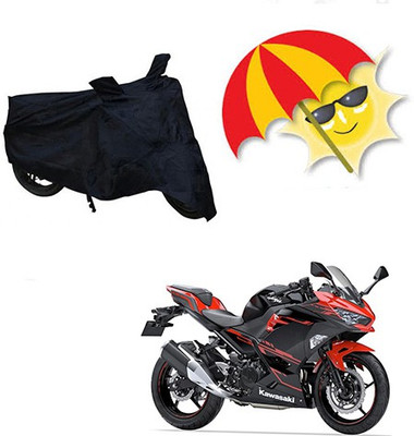 RPSENTTERPR Waterproof Two Wheeler Cover for Kawasaki(Ninja 300, Black)