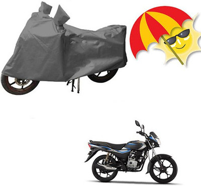 saanvi Waterproof Two Wheeler Cover for Bajaj(Pulsar 135 LS DTS-i, Grey)