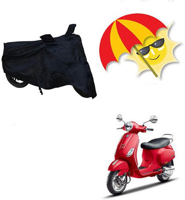 SANJU Waterproof Two Wheeler Cover for Piaggio(Vespa VXL, Black)