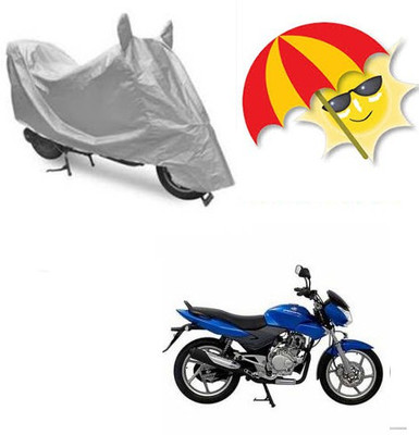 SANJU Waterproof Two Wheeler Cover for Bajaj(DTS-i, Silver)