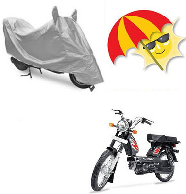 SANJU Waterproof Two Wheeler Cover for TVS(Heavy Duty Super XL, Silver)