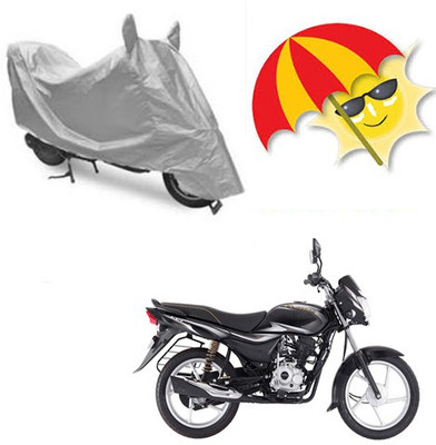SANJU Waterproof Two Wheeler Cover for Bajaj(Platina 100 DTS-i, Silver)