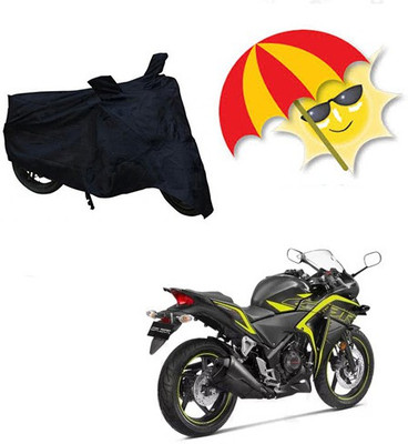 RPSENTTERPR Waterproof Two Wheeler Cover for Honda(CBR 250R, Black)
