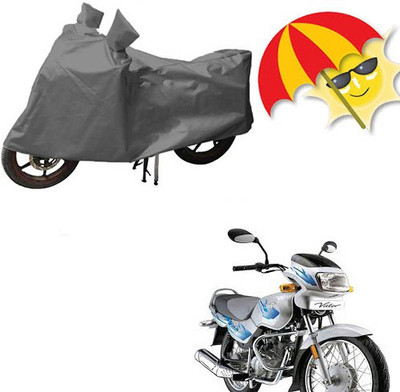 saanvi Waterproof Two Wheeler Cover for TVS(Victor GLX, Grey)