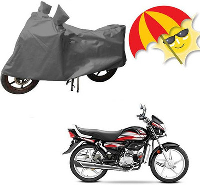RPSENTTERPR Waterproof Two Wheeler Cover for Hero(CD deluxe, Grey)