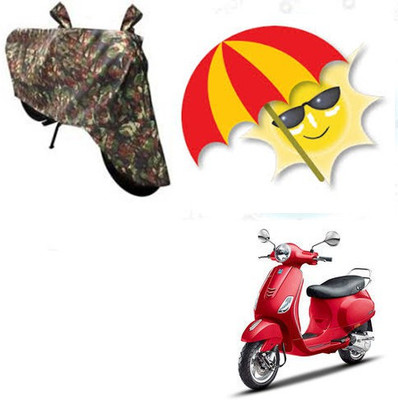 SANJU Waterproof Two Wheeler Cover for Piaggio(Vespa VXL, Multicolor)