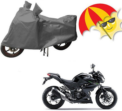 RPSENTTERPR Waterproof Two Wheeler Cover for Kawasaki(Z800, Grey)
