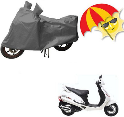 RPSENTTERPR Waterproof Two Wheeler Cover for Mahindra(Flyte, Grey)
