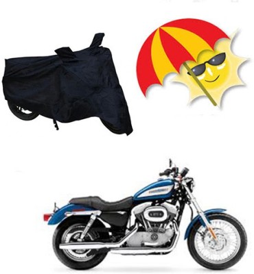 Mdstar Waterproof Two Wheeler Cover for Harley Davidson(XL 883, Black)