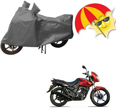 saanvi Waterproof Two Wheeler Cover for TVS(Flame DS 125, Grey)