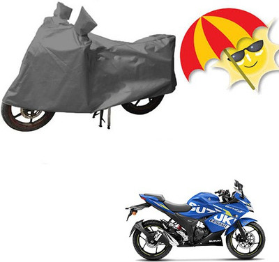 RPSENTTERPR Waterproof Two Wheeler Cover for Suzuki(GS 150R, Grey)
