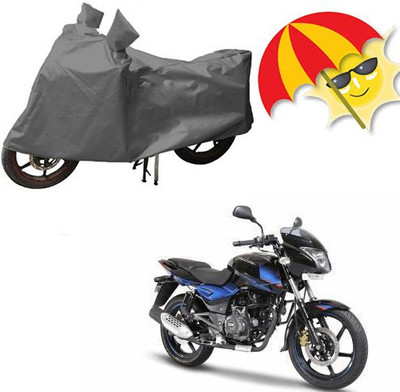 saanvi Waterproof Two Wheeler Cover for Bajaj(Pulsar 180 DTS-i, Grey)