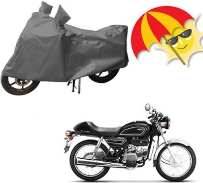 saanvi Waterproof Two Wheeler Cover for Hero(Splendor Pro Classic, Grey)