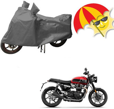 saanvi Waterproof Two Wheeler Cover for TVS(Apache RTR 180, Grey)