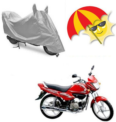SANJU Waterproof Two Wheeler Cover for Hero(Splendor NXG, Silver)