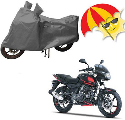 saanvi Waterproof Two Wheeler Cover for Bajaj(Pulsar 220 DTS-i, Grey)