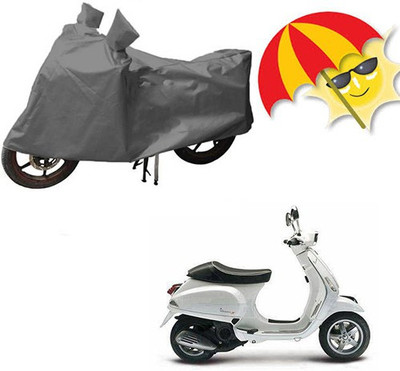 saanvi Waterproof Two Wheeler Cover for Bajaj(Platina 100 DTS-i, Grey)