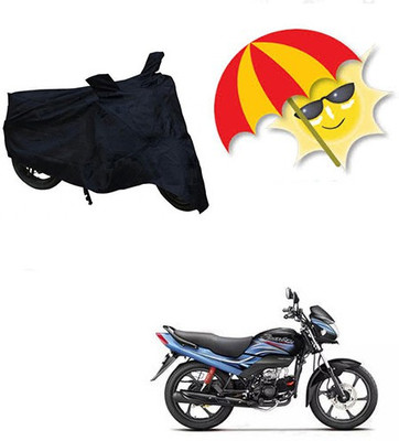SANJU Waterproof Two Wheeler Cover for Honda(Passion Pro, Black)