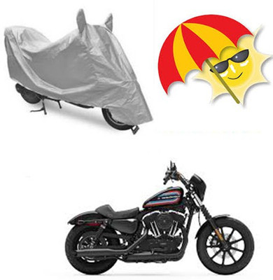 saanvi Waterproof Two Wheeler Cover for Harley Davidson(XL 1200, Silver)