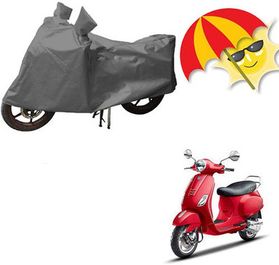 saanvi Waterproof Two Wheeler Cover for Bajaj(Platina 100 DTS-i, Grey)