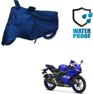 Motoren Waterproof Two Wheeler Cover for Yamaha(R15 V3, Blue)