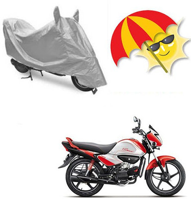 SANJU Waterproof Two Wheeler Cover for Hero(Splendor I Smart, Silver)