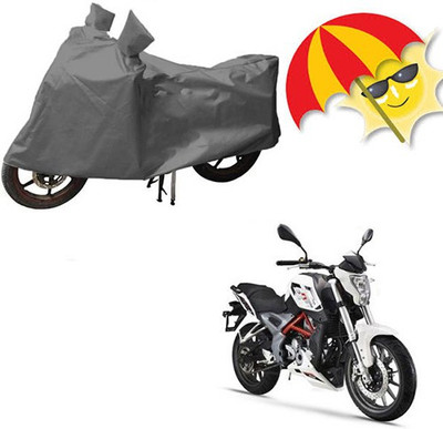 saanvi Waterproof Two Wheeler Cover for DSK Benelli(TNT R, Grey)