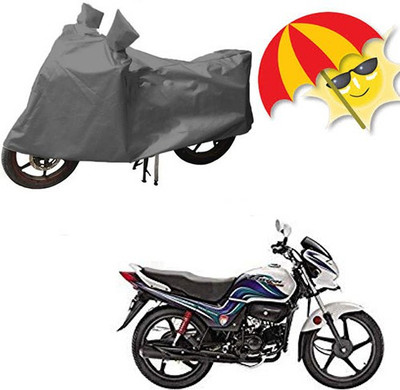 saanvi Waterproof Two Wheeler Cover for Hero(Passion Pro TR, Grey)