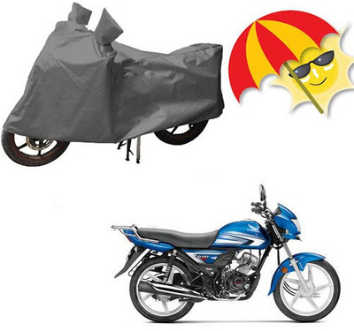 saanvi Waterproof Two Wheeler Cover for Hero(CD Dawn, Grey)