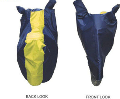 Aaka Creations Two Wheeler Cover for Royal Enfield(Bullet Trials 350, Blue, Yellow)