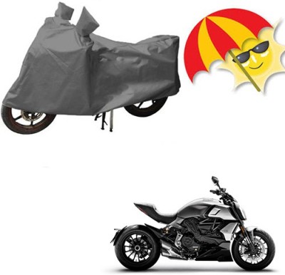 RPSENTTERPR Waterproof Two Wheeler Cover for Ducati(Hyperstrada, Grey)