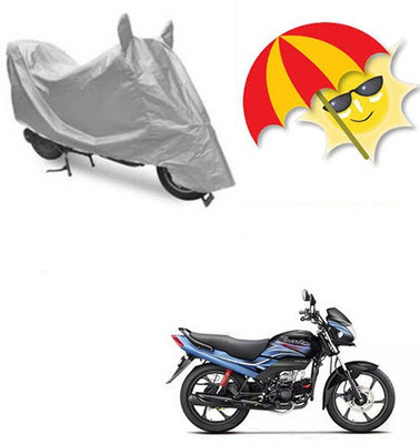 SANJU Waterproof Two Wheeler Cover for Honda(Passion Pro, Silver)