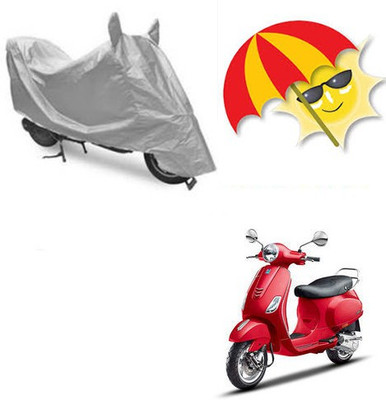 SANJU Waterproof Two Wheeler Cover for Piaggio(Vespa VXL, Silver)